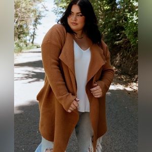 Baltic Born Ellison Lapel cardigan - camel